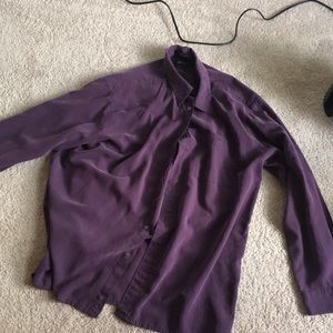 Italian Brandini purple pear button down. Irresistible